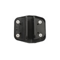 Nationwide Cornerstone 2 Self-Closing Fully Adjustable Nylon Hinge Pair For Gates with 4D Self-Drilling Stainless Steel Screws (Black)