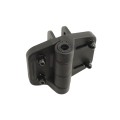 Nationwide Cornerstone 2 Self-Closing Fully Adjustable Nylon Hinge Pair For Gates with 4D Self-Drilling Stainless Steel Screws (Black)