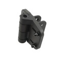 Nationwide Cornerstone 2 Self-Closing Fully Adjustable Nylon Hinge Pair For Gates with 4D Self-Drilling Stainless Steel Screws (Black)