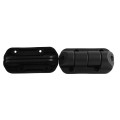 Nationwide Cornerstone 2 Self-Closing Nylon Hinge for Gates with 4D Self-Drilling Stainless Steel Screws (Black)