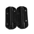 Nationwide Cornerstone 2 Self-Closing Nylon Hinge for Gates with 4D Self-Drilling Stainless Steel Screws (Black)