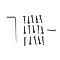 Nationwide Cornerstone 2 Self-Closing Nylon Hinge for Gates with 4D Self-Drilling Stainless Steel Screws (Black)