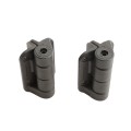 Nationwide Cornerstone 2 Heavy-Duty Self-Closing Hinge for Gates with 1" Leaf and 4D Self-Drilling Screws (Black) (Default)