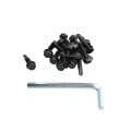 Nationwide Cornerstone 2 Heavy-Duty Self-Closing Hinge for Gates with 1" Leaf and 4D Self-Drilling Screws (Black) (Default)