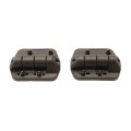 Nationwide Cornerstone 2 Heavy-Duty Adjustable Self-Closing 2" Hinge for Gates with 4D Stainless Steel Self-Drilling Scews (Black) (Default)