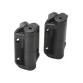 Nationwide Cornerstone Narrow Fixed Position Gate Hinge with 410 Stainless Steel Self-Drilling Screws (Black) - CH100N-4D-BK