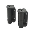 Nationwide Cornerstone Narrow Fixed Position Gate Hinge with 410 Stainless Steel Self-Drilling Screws (Black) - CH100N-4D-BK