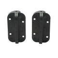 Nationwide Cornerstone Narrow Fixed Position Gate Hinge with 410 Stainless Steel Self-Drilling Screws (Black) - CH100N-4D-BK