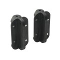 Nationwide Cornerstone Narrow Fixed Position Gate Hinge with 410 Stainless Steel Self-Drilling Screws (Black) - CH100N-4D-BK