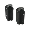 Nationwide Cornerstone Narrow Fixed Position Gate Hinge with 410 Stainless Steel Self-Drilling Screws (Black) - CH100N-4D-BK