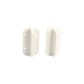 Nationwide Cornerstone Narrow Fixed Position Gate Hinge Pair with 410 Stainless Steel Self-Drilling Screws (White) - CH100N-4D-WH