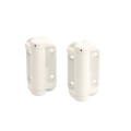 Nationwide Cornerstone Narrow Fixed Position Gate Hinge Pair with 410 Stainless Steel Self-Drilling Screws (White) - CH100N-4D-WH