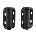 Nationwide Cornerstone Vertically Adjustable Self-Closing Gate Hinge For Ornamental Gate with Stainless Steel Self-Drilling 4D Screws (Black) (Default)