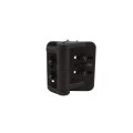 Nationwide Cornerstone Round Post Fully Adjustable Self-Closing Hinge with Stainless Steel Self-Drilling Screws (Black) - CH200F-SD-BK (Default)