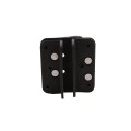 Nationwide Cornerstone Round Post Fully Adjustable Self-Closing Hinge with Stainless Steel Self-Drilling Screws (Black) - CH200F-SD-BK (Default)