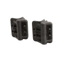 Nationwide Cornerstone Self-Closing Vertically Adjustable Gate Hinge For Round Posts and Frames with Self-Drilling Screws (Black)