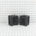 Nationwide Cornerstone Self-Closing Vertically Adjustable Gate Hinge For Round Posts and Frames with Self-Drilling Screws (Black)