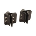 Nationwide Cornerstone Self-Closing Vertically Adjustable Gate Hinge For Round Posts and Frames with Self-Drilling Screws (Black)