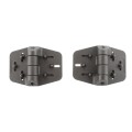Nationwide Cornerstone 2 Heavy-Duty Adjustable Self-Closing Anti-Climb Design Gate Hinge Pair with 410 Stainless Steel Self-Drilling Screws (Black) - C2H300F-4D-BK (Default)