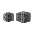 Nationwide Cornerstone 2 Heavy-Duty Adjustable Self-Closing Anti-Climb Design Gate Hinge Pair with 410 Stainless Steel Self-Drilling Screws (Black) - C2H300F-4D-BK (Default)