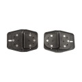 Nationwide Cornerstone 2 Heavy-Duty Adjustable Self-Closing Anti-Climb Design Gate Hinge Pair with 410 Stainless Steel Self-Drilling Screws (Black) - C2H300F-4D-BK (Default)