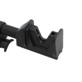 Nationwide Zip-Latch 20" Top Pull Heavy-Duty Gravity Latch for Chain Link Fence Pool Gates (Black)