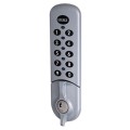 Lockey EC784 Series Electronic Flush Fit Cabinet Lock - EC784 (Silver Vertical Orientation Shown)