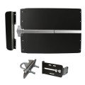 Lockey ED41BLM Edge Panic Shield Value Kit (Black) - Shield, SS Panic Bar, Strike Bracket, Latch Protector, Jamb Stop