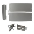 Lockey ED41S Edge Panic Shield Value Kit (Silver) - Shield, Panic Bar, Strike Bracket, Latch Protector, Jamb Stop