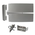 Lockey ED41SLM Edge Panic Shield Value Kit (Silver) - Shield, SS Panic Bar, Strike Bracket, Latch Protector, Jamb Stop