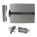 Lockey ED42S7 Edge Panic Shield Value Kit (Silver) - Shield, Black Panic Bar, Strike Bracket, Latch Protector, Jamb Stop