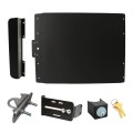 Lockey ED50B Edge Panic Shield Safety Kit (Black) - Shield, Strike Bracket, Key Box, Key Cylinder, Latch Protector, Jamb Stop