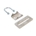 Lockey ED51S Edge Panic Shield Safety Kit (Silver) - Shield, Panic Bar, Strike Bracket, Key Box, Key Cylinder, Latch Protector, Jamb Stop