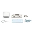 Lockey ED51S Edge Panic Shield Safety Kit (Silver) - Shield, Panic Bar, Strike Bracket, Key Box, Key Cylinder, Latch Protector, Jamb Stop (Panic Exit Hardware)