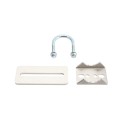 Lockey ED51S Edge Panic Shield Safety Kit (Silver) - Shield, Panic Bar, Strike Bracket, Key Box, Key Cylinder, Latch Protector, Jamb Stop (Panic Exit Hardware)