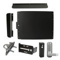Lockey ED60B Edge Panic Shield Security Kit (Black) - Shield, Strike Bracket, Gate Box, Panic Trim, Latch Protector, Jamb Stop, Max Guard