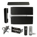 Lockey ED61B Edge Panic Shield Security Kit (Black) - Shield, Panic Bar, Strike Bracket, Gate Box, Panic Trim, Latch Protector, Jamb Stop, Max Guard