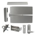 Lockey ED61SL Edge Panic Shield Security Kit (Silver) - Shield, Panic Bar, Strike Bracket, Gate Box, Panic Trim, Latch Protector, Jamb Stop, Max Guard