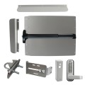 Lockey Edge Panic Shield Security Kit w/ Panic Bar - Choose Color & Detex V-40 Panic Bar Type