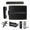 Lockey ED62B7 Edge Panic Shield Security Kit (Black) - Shield, Panic Bar, Strike Bracket, Gate Box, Panic Trim, Latch Protector, Jamb Stop, Max Guard