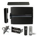 Lockey ED62B Edge Panic Shield Security Kit (Black) - Shield, Panic Bar, Strike Bracket, Gate Box, Panic Trim, Latch Protector, Jamb Stop, Max Guard