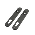 Locinox FIFTYLOCK Complete Set with Handle, Cylinder, Covershield, Keep & Security Accessories (RAL 9005 Jet Black) - FIFTYLOCK-MFG-SET-9005