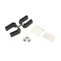 Locinox FIFTYLOCK Complete Set with Handle, Cylinder, Covershield, Keep & Security Accessories (RAL 9005 Jet Black) - FIFTYLOCK-MFG-SET-9005
