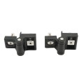 Locinox FIFTYLOCK Complete Set with Handle, Cylinder, Covershield, Keep & Security Accessories (RAL 9005 Jet Black) - FIFTYLOCK-MFG-SET-9005