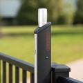 Locinox FORTIMA-SD-K Child Safe Magnetic Gate Latch for Pools & Parks - Square Post Mount with Key Lock (Default)