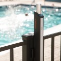Locinox FORTIMA-SD-K Child Safe Magnetic Gate Latch for Pools & Parks - Square Post Mount with Key Lock (Default)