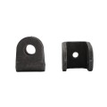 Locinox 180° 3-Way Adjustable Hinge with U-Shaped Ear Plate and M16 4-5/16" Eyebolt (Black Steel, 2 Pieces) 