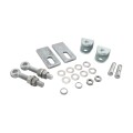 Locinox 180 3-Way Adjustable Hinge with U-Shaped Ear Plate and M20 5-15/16" Eyebolt (Zinc-Plated, 2 Pieces) - GBMU-Z-M20-130-02