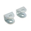 Locinox 180 3-Way Adjustable Hinge with U-Shaped Ear Plate and M20 5-15/16" Eyebolt (Zinc-Plated, 2 Pieces) - GBMU-Z-M20-130-02