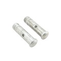 Locinox 180 3-Way Adjustable Hinge with U-Shaped Ear Plate and M20 5-15/16" Eyebolt (Zinc-Plated, 2 Pieces) - GBMU-Z-M20-130-02